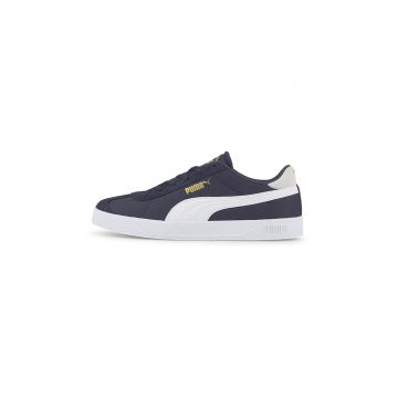 Pantofi sport cu detalii de piele intoarsa Club Nylon - Alb/Bleumarin
