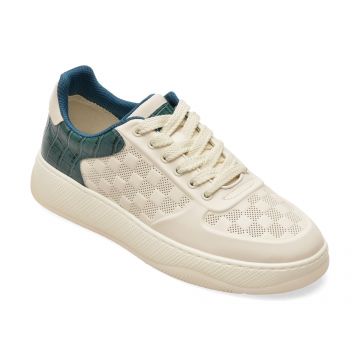 Pantofi sport EPICA albi, 5260, din piele naturala