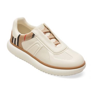 Pantofi sport EPICA albi, 6068, din piele naturala