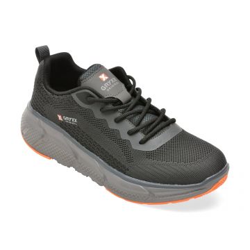 Pantofi sport GRYXX negri, 1301, din material textil