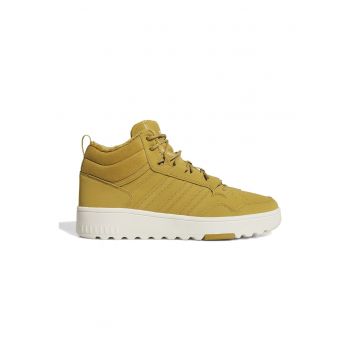Pantofi sport mid-high de iarna cu detaliu logo Hoops 4.0 - Galben mustar