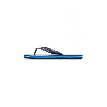 Papuci flip-flop cu logo Molokai Art - Albastru inchis/Albastru deschis