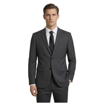 Sacou din lana slim fit cu maneca lunga -