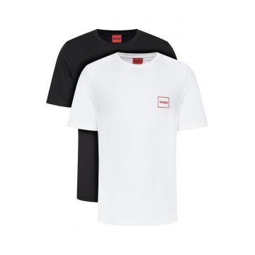 Set tricouri barbatesti  colorate - bumbac - negru/alb
