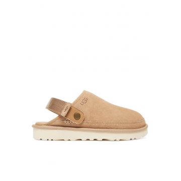 Slapi barbati  model Sand M Goldencoast - piele naturala - bej
