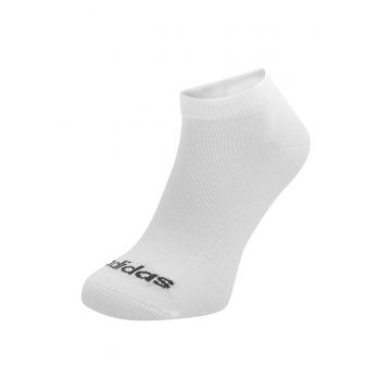 Sosete scurte unisex -  alb - set 3 perechi - 43-45