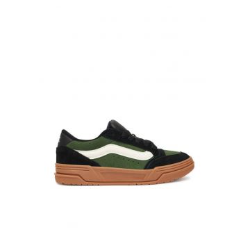 Tenisi barbati  Hylane - piele naturala - negru/verde