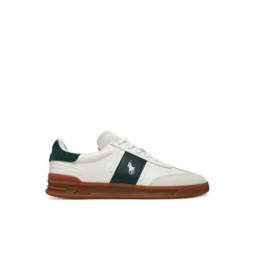 Tenisi barbati  piele naturala - alb - stil modern