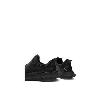 Tenisi barbati -  piele naturala - negru -
