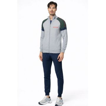 Trening barbati  LA1082C - set bluza cu fermoar si pantaloni - regular fit - Gri