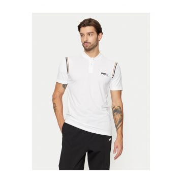 Tricou barbat  alb - bumbac -