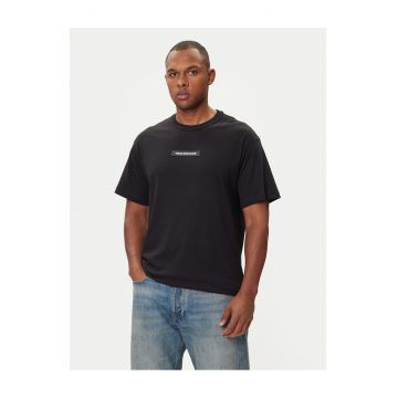 Tricou barbat -  negru - bumbac