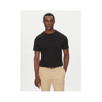 Tricou barbat -  negru - bumbac -