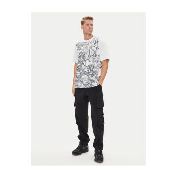 Tricou Barbati -  Alb - poliester si bumbac -