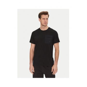 Tricou barbati  negru - bumbac 100%