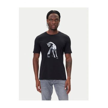 Tricou barbati  negru - bumbac - imprimeu