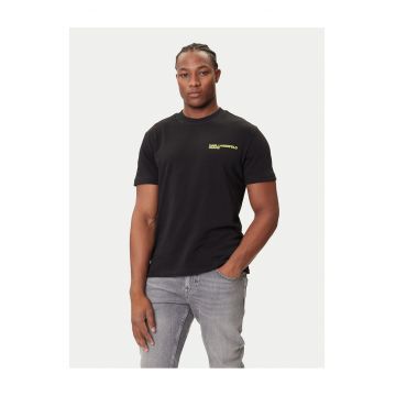 Tricou barbati  negru/galben - bumbac