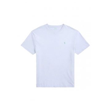 Tricou barbati -  Slim fit - Albastru deschis - Bumbac