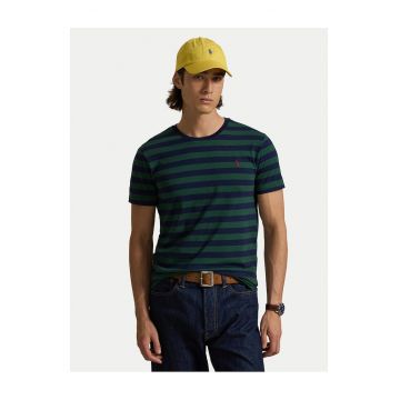 Tricou barbati  verde/albastru - bumbac