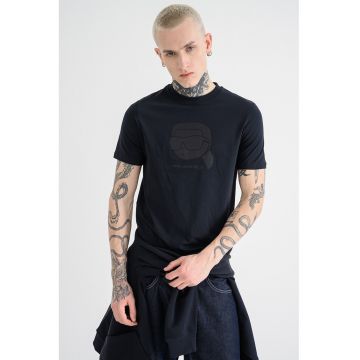 Tricou cu imprimeu logo - Negru stins