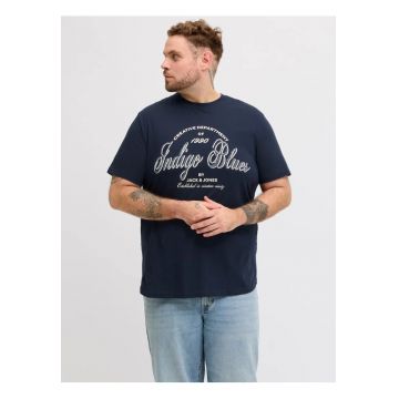 Tricou de bumbac organic cu imprimeu - Bleumarin inchis