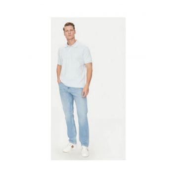 Tricou uni cu guler polo