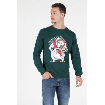 Bluza sport cu imprimeu grafic