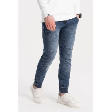 Pantaloni jogger cu aspect decolorat