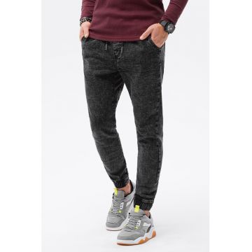 Pantaloni jogger slim fit din denim