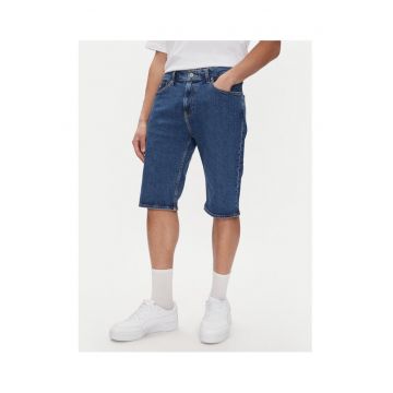 Blugi scurti barbati  bumbac/elastan - albastru