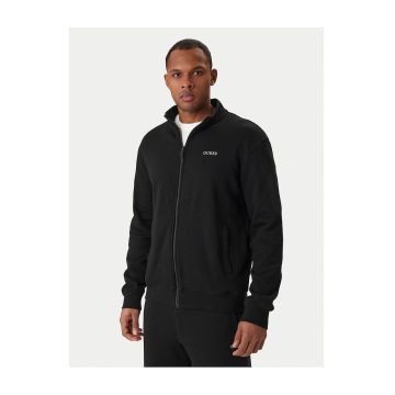 Bluza barbati -  bumbac - negru - fermoar -