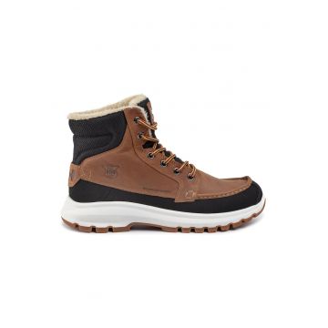 Bocanci trekking barbati  11422 - Piele naturala - Maro - Maro