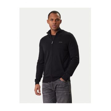 Cardigan barbati -  fermoar - bumbac - Negru