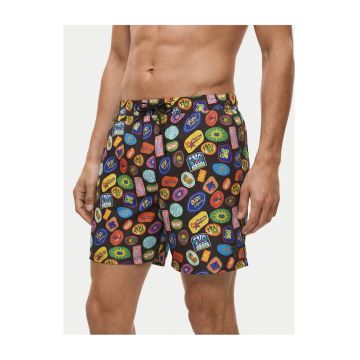Costum de baie barbati -  multicolor - poliester - set cu captuseala 95% poliester 5% elastan.