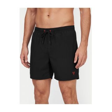 Costum de baie barbati -  poliester - negru - captuseala elastan