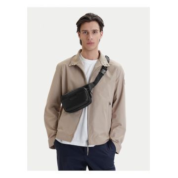 Geanta barbati -  piele ecologica - neagra - One Size INTL