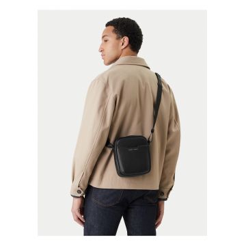 Geanta barbati -  piele ecologica - negru - One Size INTL