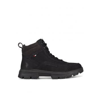 Ghete barbati -  JAMIE001M/DL1 - piele naturala - negre