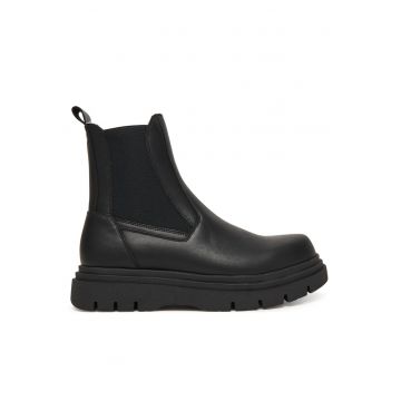 Ghete barbati  piele naturala - negru - Negru