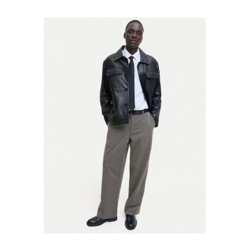 Pantaloni chino barbati -  gri - poliester/elastan