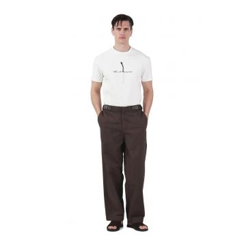 Pantaloni -  Pentru barbati - Maro - Bumbac