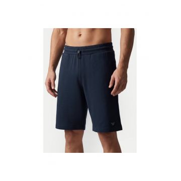 Pantaloni scurti sport Barbati - Emporio Armani - bumbac-modal - bleumarin