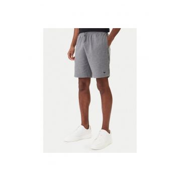 Pantaloni scurti sport Barbati - Emporio Armani - gri - bumbac 75% - poliester 25%