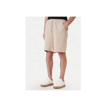 Pantaloni scurti sport Barbati -  lyocell/in - bej