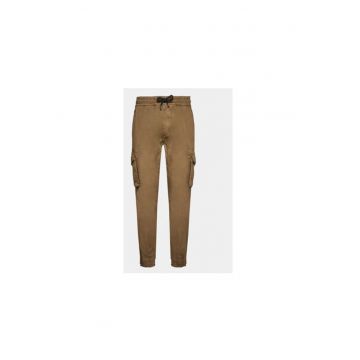Pantaloni sport barbati -  model 116202 - bej - bumbac-elastan -