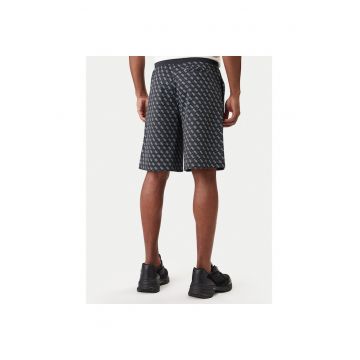 Pantaloni sport barbati -  negru - 57% poliester - 43% bumbac -