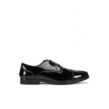 Pantofi barbati -  negri - material sintetic -