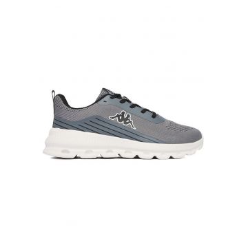 Pantofi sport barbati -  material textil - gri - talpa groasa -