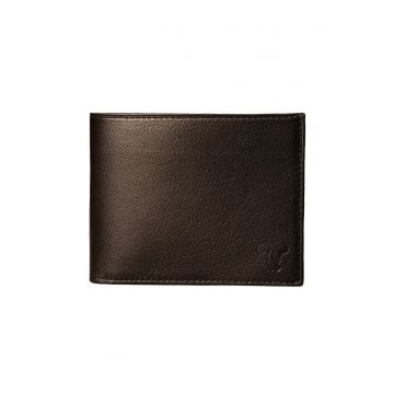 Portofel slim piele barbati -  No line wallet - negru