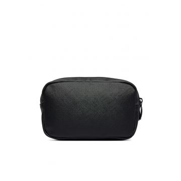 Saszetka barbati -  piele ecologica - negru - One Size INTL